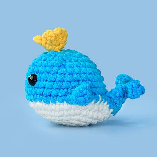Blue Whale Bobi crochet | kit for beginners - ICrochetIt
