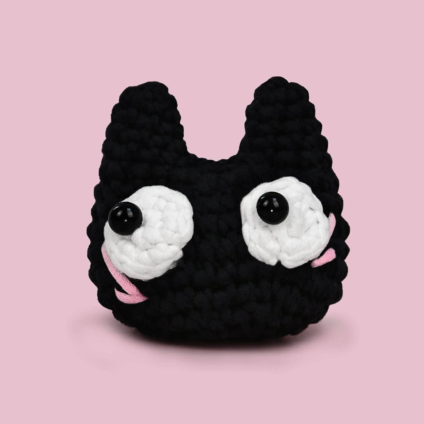 Beginner Black Cat Coalball Crochet Kit - ICrochetIt