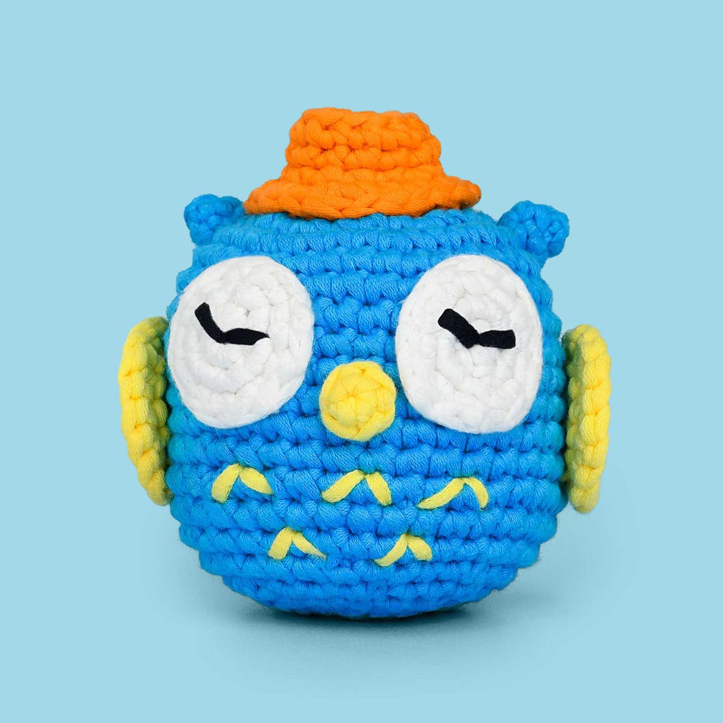 Adorable Crochet Owl - Skyler the Blue Owl - ICrochetIt