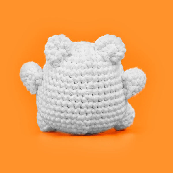 Beginner white bear Luna crochet DIY set