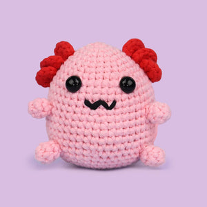 Cute Axolotl Woolper Beginner Crochet Kit