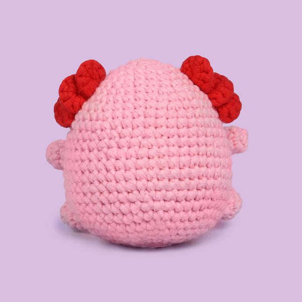 Cute Axolotl Woolper Beginner Crochet Kit