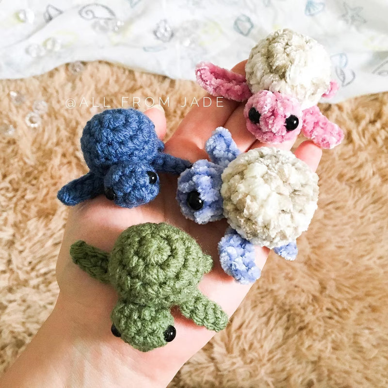 Free Baby Turtles Crochet Patterns - finished product cover photo