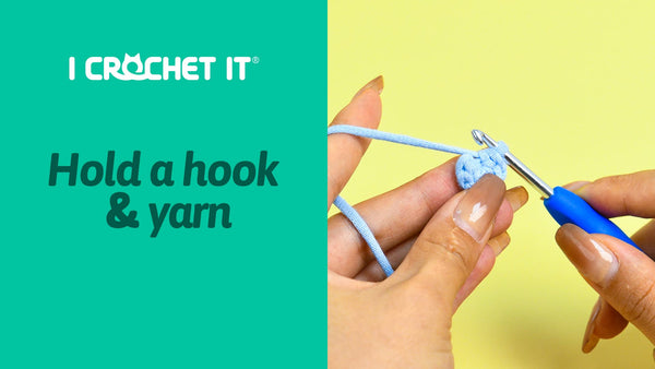 Hold a hook yarn