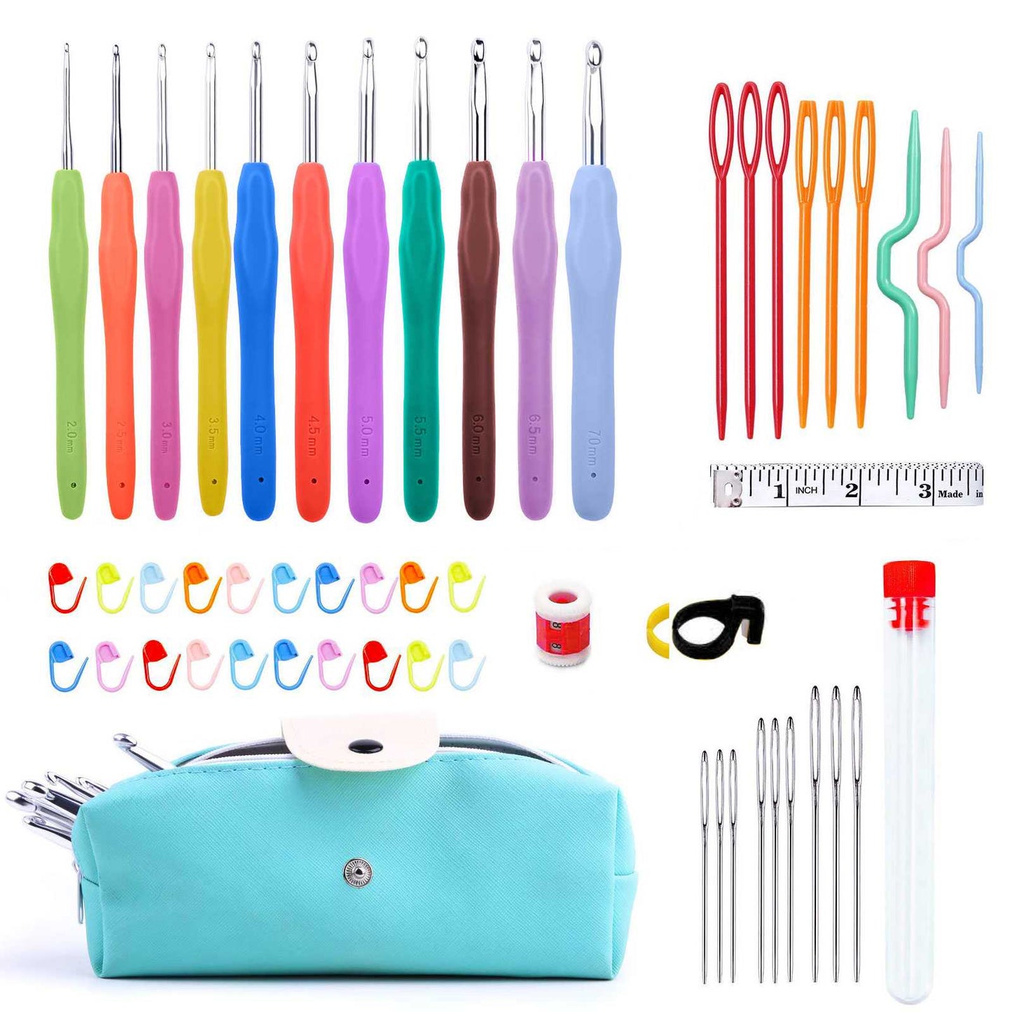 Multi-functional Crochet Hook Set | Complete Sizes and Accessories - ICrochetIt