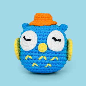 Adorable Crochet Owl - Skyler the Blue Owl