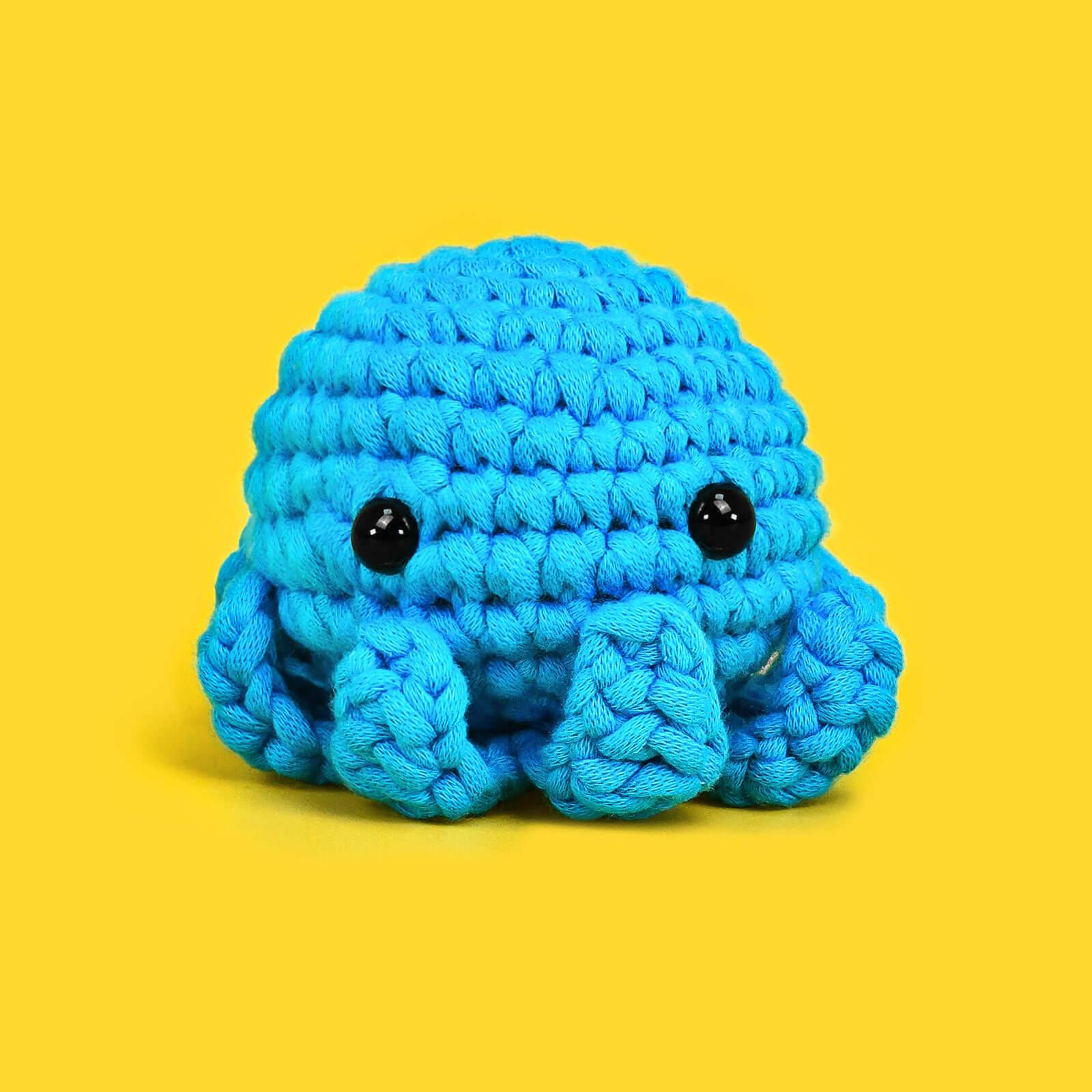 Waka Blue Octopus | Crochet Kit for Beginners - ICrochetIt