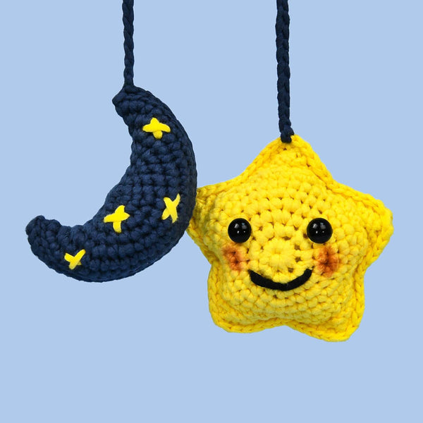 Star and Moon Bundle Beginner Crochetit Kit
